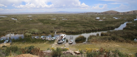 Petit Lac du Titicaca, Baie de Cohana. Photo X. Lazzaro