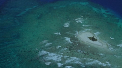Atoll, micronésie, Pacifique Sud.