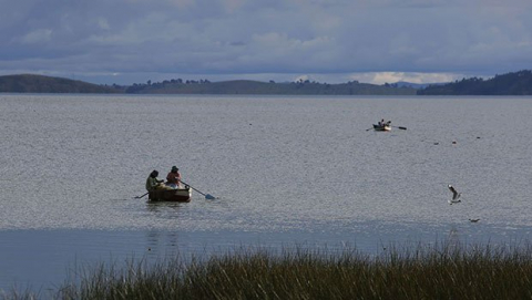 Lac Titicaca. Photo X. Lazzaro